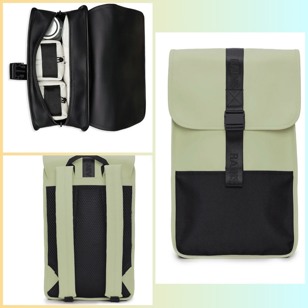 Rains Trail Backpack Earth Green NWT‎ waterproof